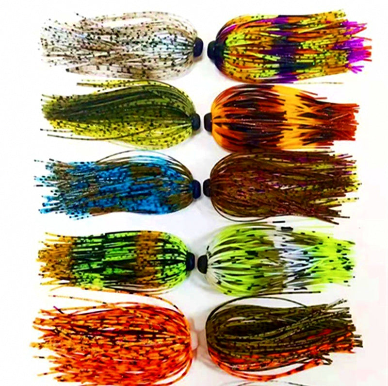 Silicone Skirt Tassel with Flash, DIY Jig & Lure Skirt – product photo