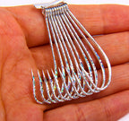 Long Shank Double-Barb Saltwater Hooks, 3/0, 12 or 50 Pack – product photo
