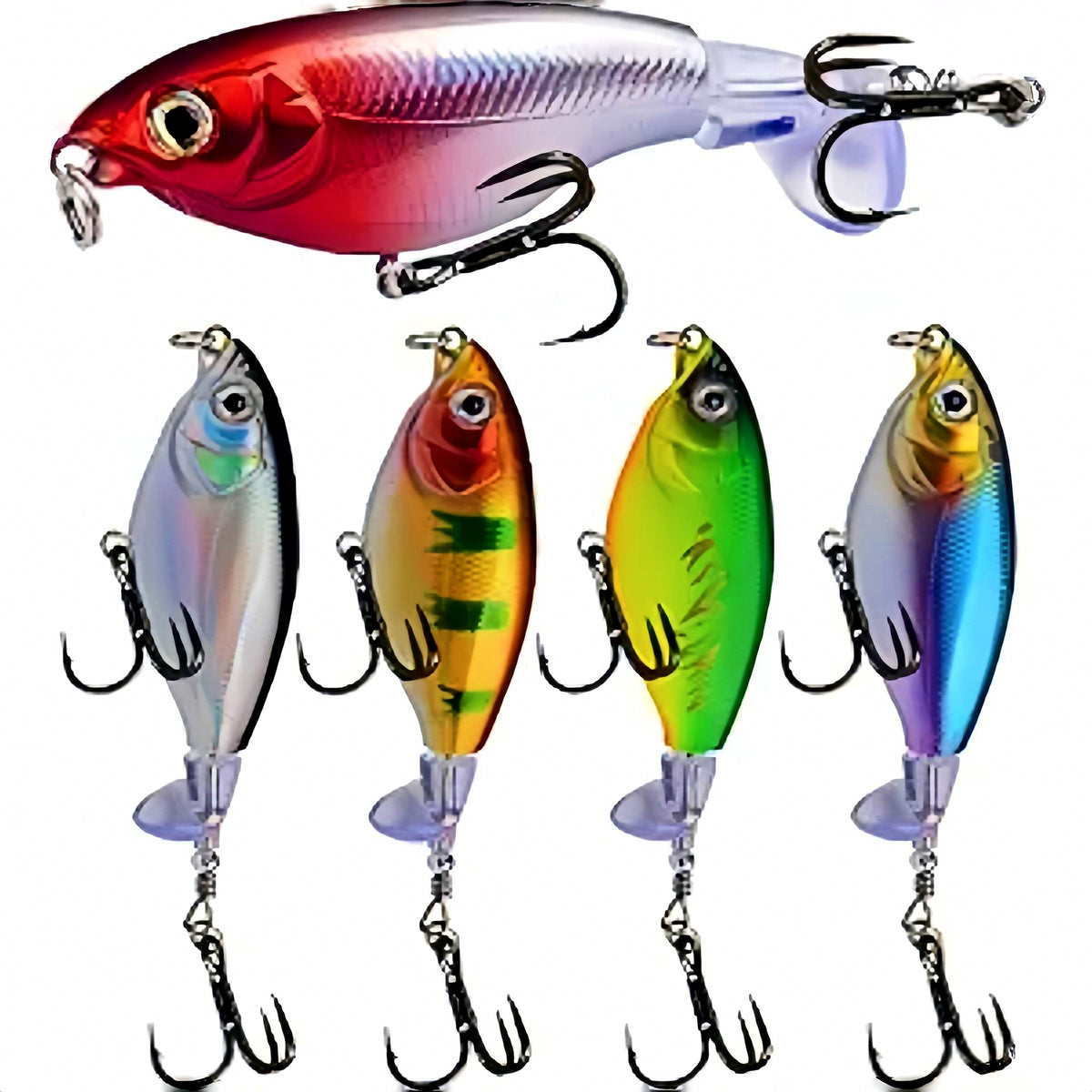 Topwater Propeller Pencil Bait, 6 g & 12 g (0.2 & 0.4 oz) – product photo