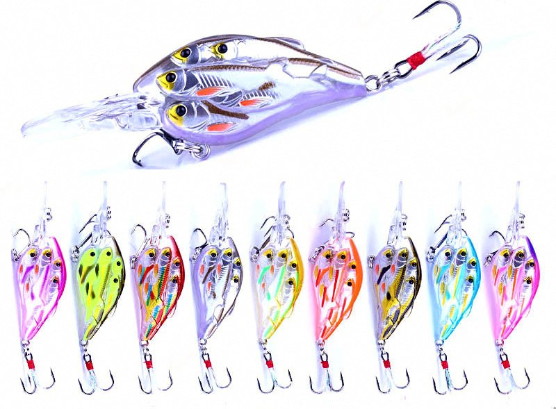 Floating Minnow Lure with Feather Hook, 9 g (0.32 oz) – product photo