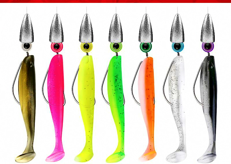 Pre-Tied Texas & Drop Shot Rig Kit, Bullet Weight, Soft Bait – product photo