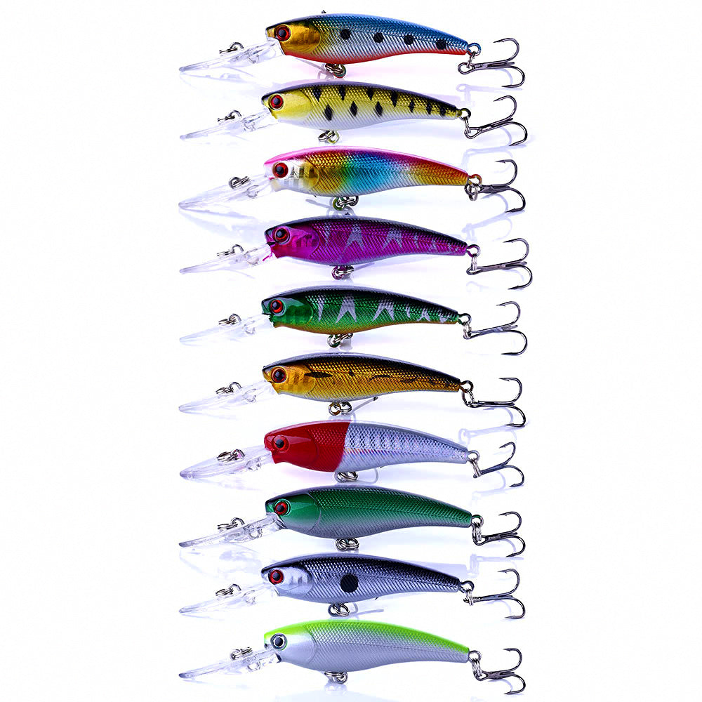 Long Lip Minnow Hard Bait, 9 cm (3.5 in), 8 g (0.28 oz) – product photo
