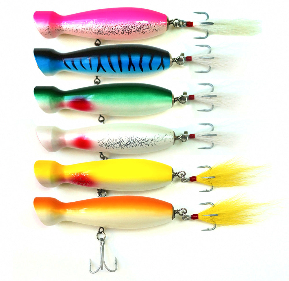 Wooden Popper Lure, 40 g (1.4 oz), Tuna Topwater – product photo