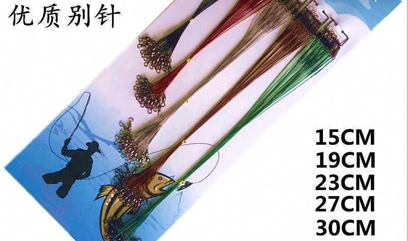 Steel Wire Fishing Leaders, 15/20/25 cm, 60-100 Pack – product photo