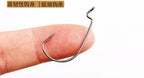 Wide Gap Offset Worm Hooks, Texas Rig Soft Bait Hooks – product photo