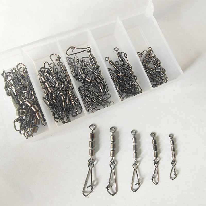 Stainless Steel Snap & Split Ring Connector Set, 50 pcs