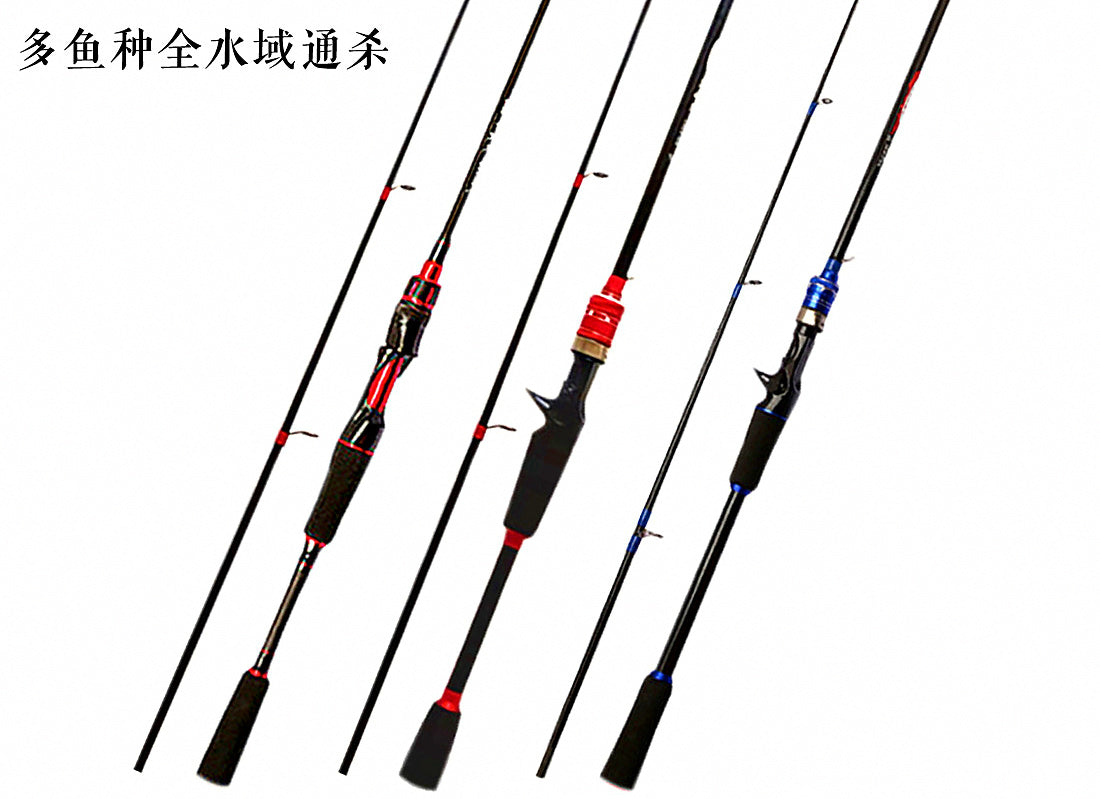 2-Piece Lure Rod, 1.65–2.4 m (5.4–7.9 ft), Straight or Pistol Grip – product photo