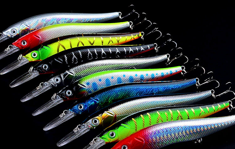 Long Minnow Hard Bait, 13.5 cm (5.3 in), 16.5 g (0.58 oz) – product photo