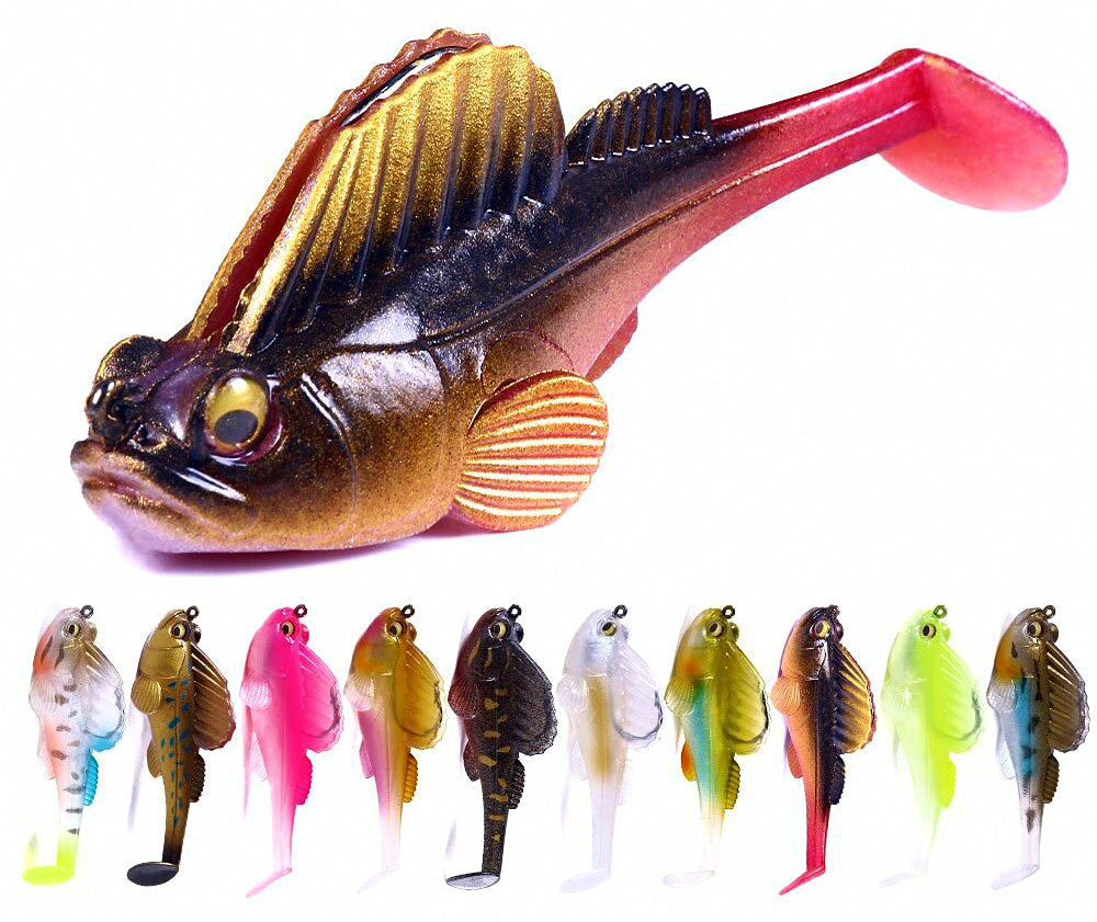 Mudskipper Soft Bait, Weighted Paddle Tail, 7 cm 14 g (0.5 oz) – product photo