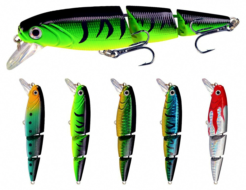 Multi-Jointed Minnow Lure, 11 cm (4.3 in), 14.5 g (0.51 oz) – product photo
