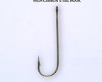 Long Shank Barbed Hooks, Bulk Pack, Size 16 to 6/0 – product photo