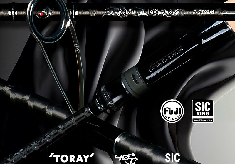 Fast-Action Carbon Lure Fishing Rod, 7–8.5 ft (2.13–2.58 m) – product photo