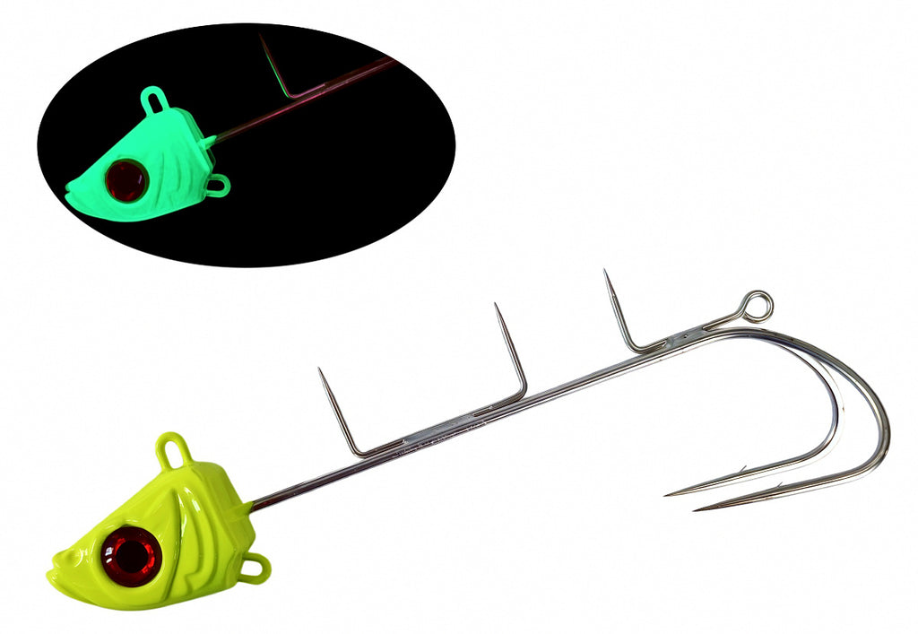 Glow Cutlassfish Jig with Assist Hooks, 15–250 g (0.5–8.8 oz) – product photo