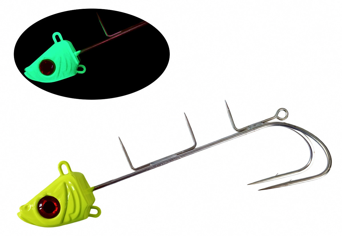 Glow Cutlassfish Jig with Assist Hooks, 15–250 g (0.5–8.8 oz) – product photo