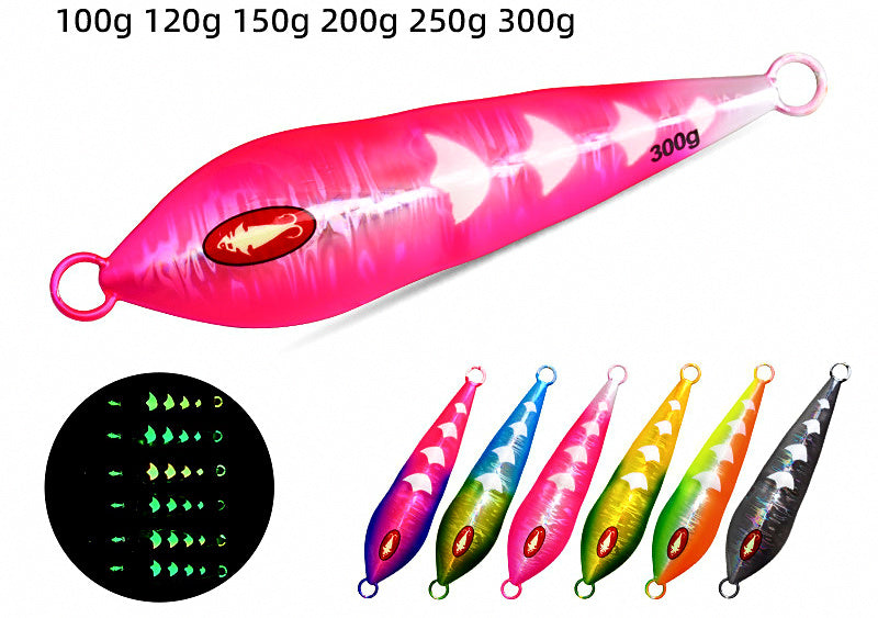 UV Glow Slow Pitch Jig, 100–300 g (3.5–10.6 oz) – product photo