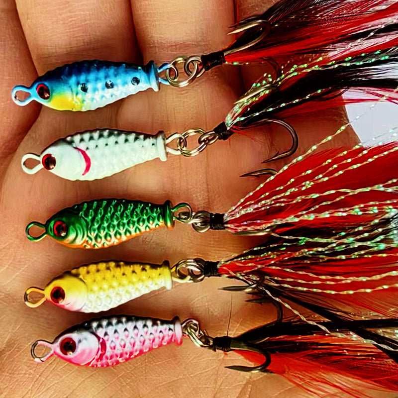 Mini Metal Jig, 5 g (0.18 oz), Optional Feather Hook – product photo