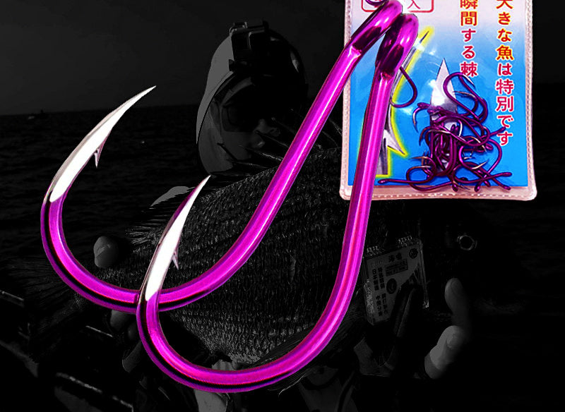 Eyed Barbed Chinu Hooks, Heavy Wire, Sizes 1–10 – product photo
