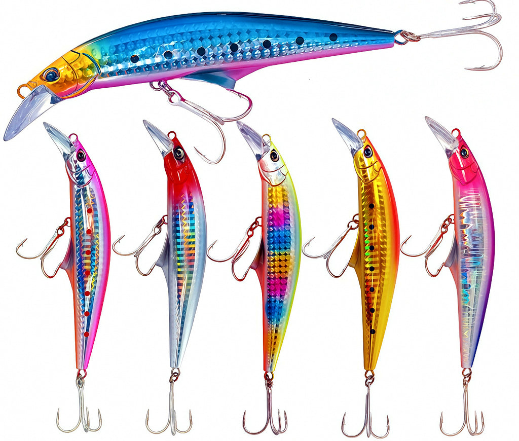 Sinking Minnow Hard Bait, 140 mm (5.5 in) 46.5 g (1.6 oz) – product photo