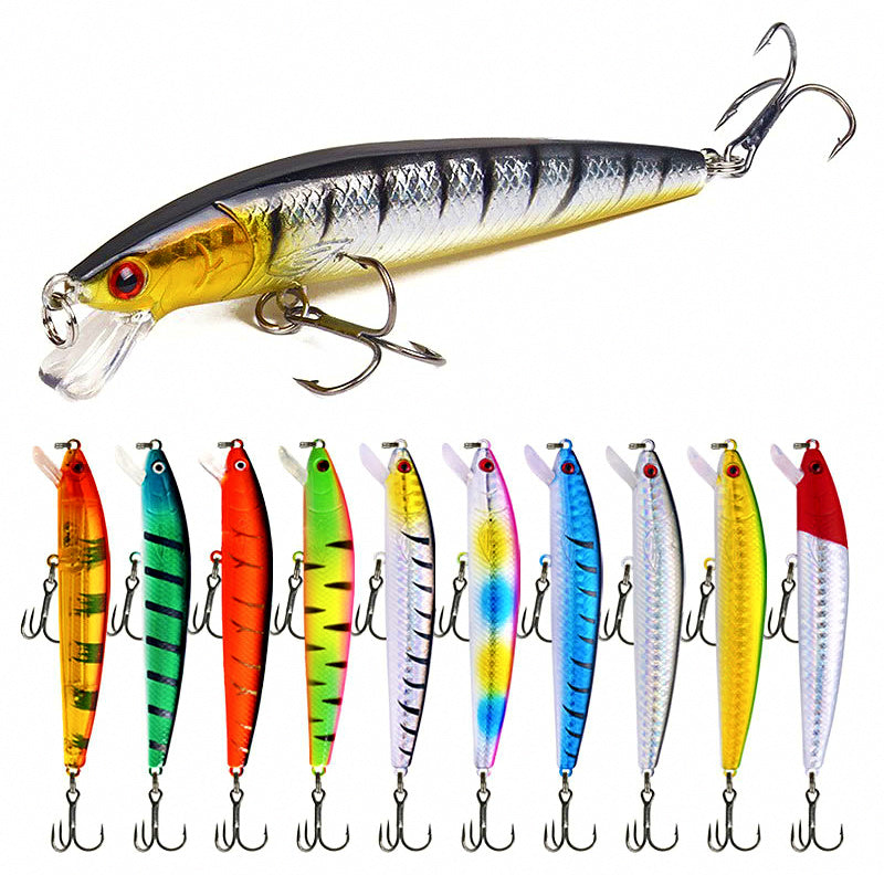 Floating Minnow Lure with Rattle, 8–10 cm, 5–9 g (0.2–0.3 oz)