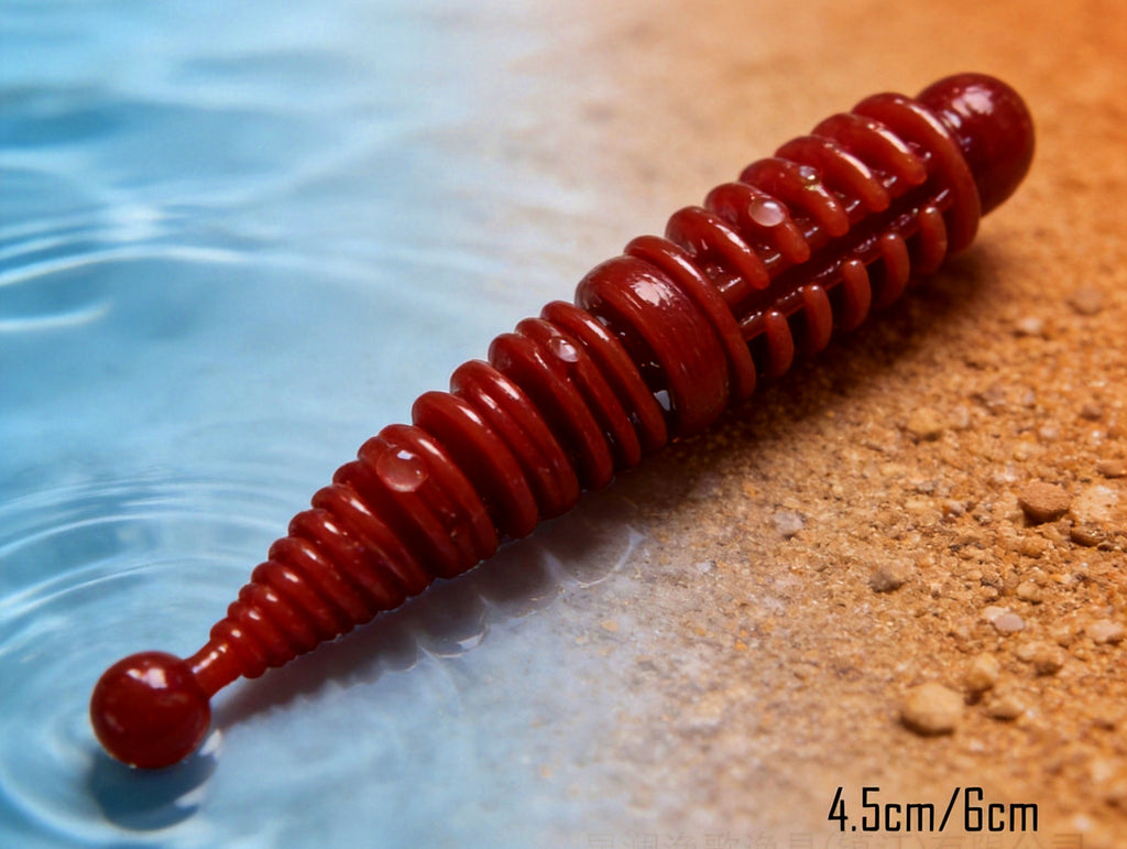 Ribbed Curly Tail Soft Bait, 3.5 cm & 6 cm (1.4 & 2.4 in) – product photo