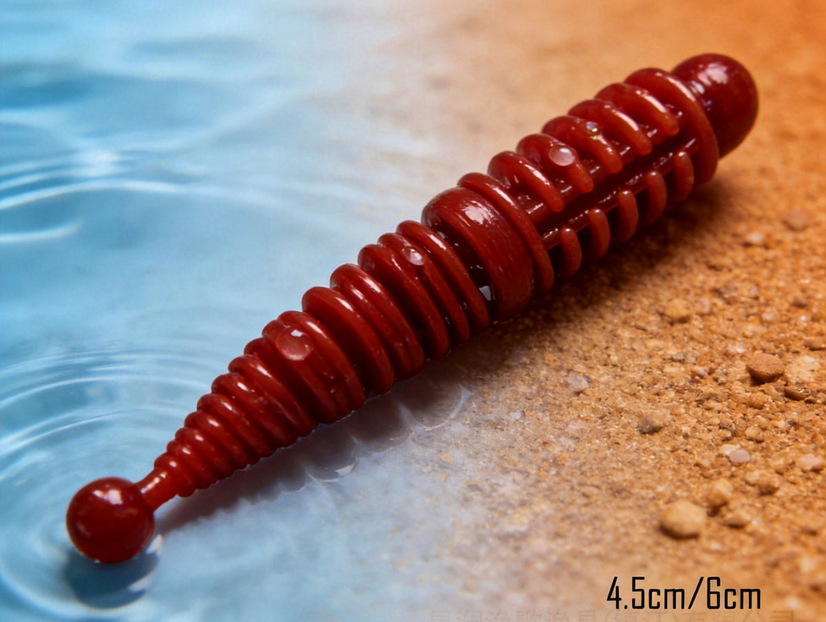 Ribbed Curly Tail Soft Bait, 3.5 cm & 6 cm (1.4 & 2.4 in) – product photo