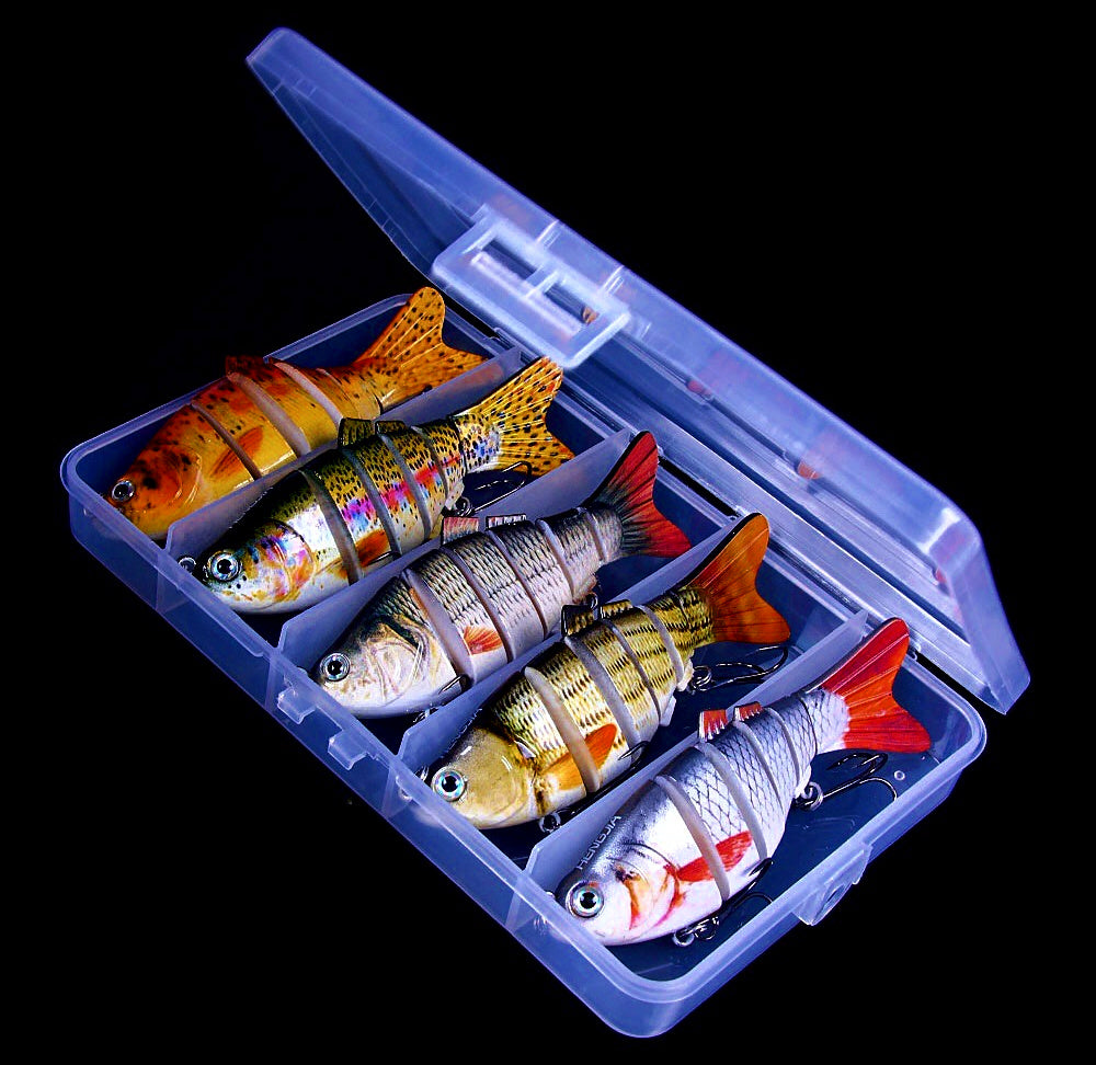 Multi-Jointed Swimbait, 7-Segment Slow Sinking Hard Bait – product photo