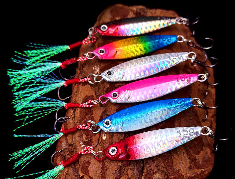Metal Jigs with Double Hooks, 5-Pack, 7–30 g (0.25–1.06 oz) – product photo