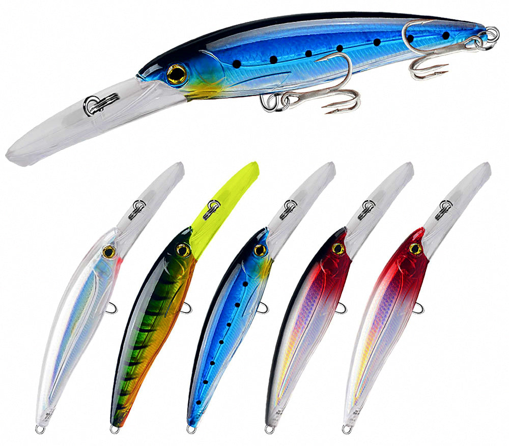 Sinking Minnow Trolling Lure, 225 mm (8.9 in), 82.5 g (2.9 oz) – product photo