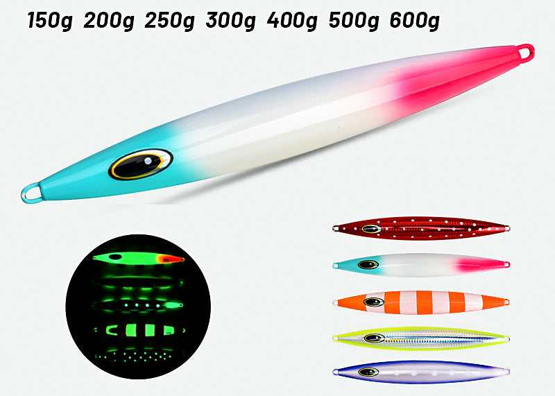 Glow UV Slow Pitch Jig, 150–600 g (5.3–21.2 oz) – product photo