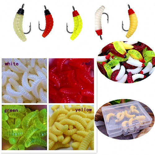 Maggot Grub Soft Bait, 2 cm (0.8 in), 0.4 g