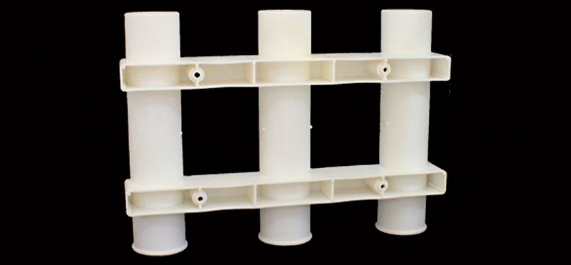 ABS Boat Fishing Rod Holder, Black or Clear White – product photo