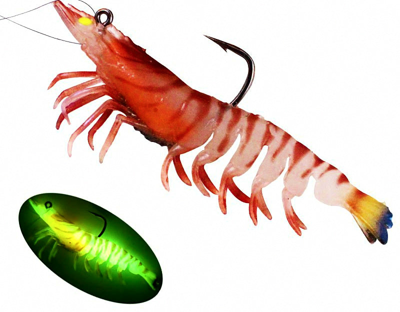Weighted Soft Shrimp Lure with Hook, 8–21 g (0.28–0.74 oz) – product photo