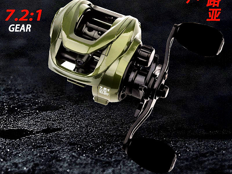 Metal Baitcasting Reel with Drag Alarm, Left or Right Hand – product photo