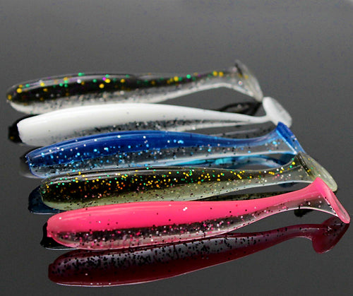 Two-Tone T-Tail Soft Bait, 5.5 cm (2.2 in), 10 Pack – product photo