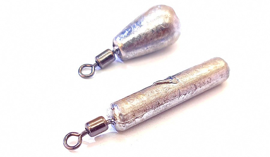 Free Rig Sinkers, Cylinder & Teardrop, 0.09–0.35 oz (2.5–10 g) – product photo