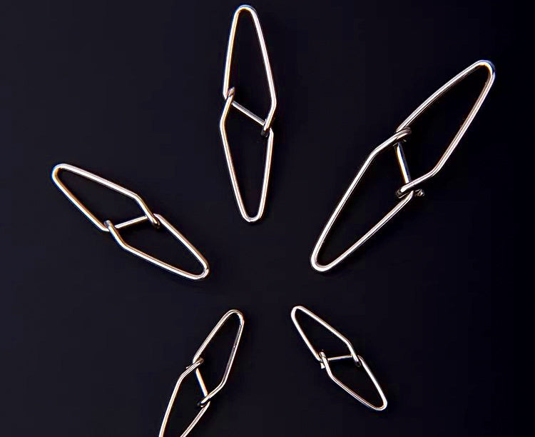 304 Stainless Steel Fishing Snaps, 12–40 mm (0.5–1.6 in) – product photo