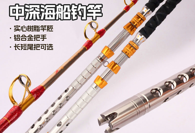 Fiberglass Deep Drop Boat Rod for Electric Reels, 1.8–2.4 m – product photo