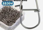 Gourd-Shaped Safety Pin Snap Connectors, Sizes 0–4 – product photo