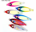 UV Glow Slow Pitch Jig, 80 g (2.8 oz) & 100 g (3.5 oz) – product photo