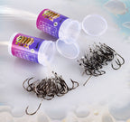 Pre-Tied Snelled Hooks with Line, Tub Pack, Sizes #1–#10 – product photo