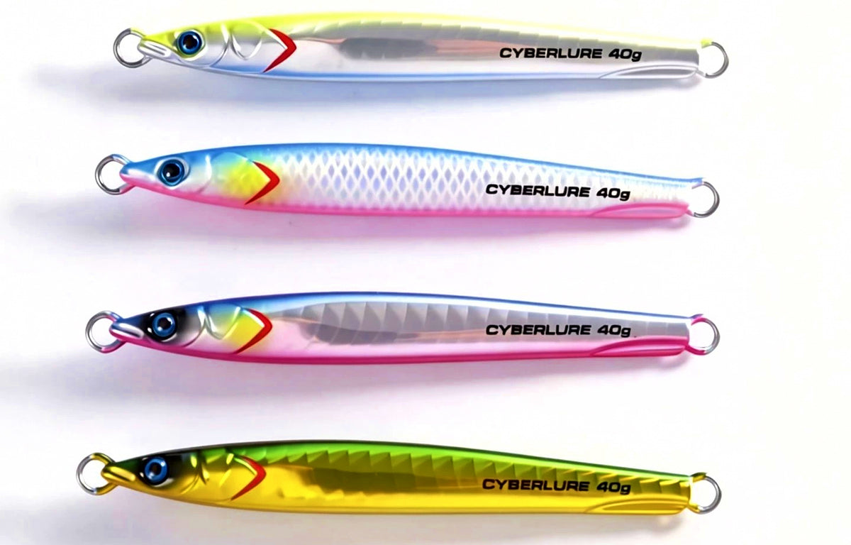 Slim Metal Jig, 40–80 g (1.4–2.8 oz), Glow/Ripple Colors – product photo