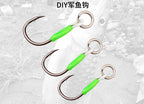 Barbed Single Hooks for Spoons & Jigs, Sizes 6–16, 10 Pack – product photo