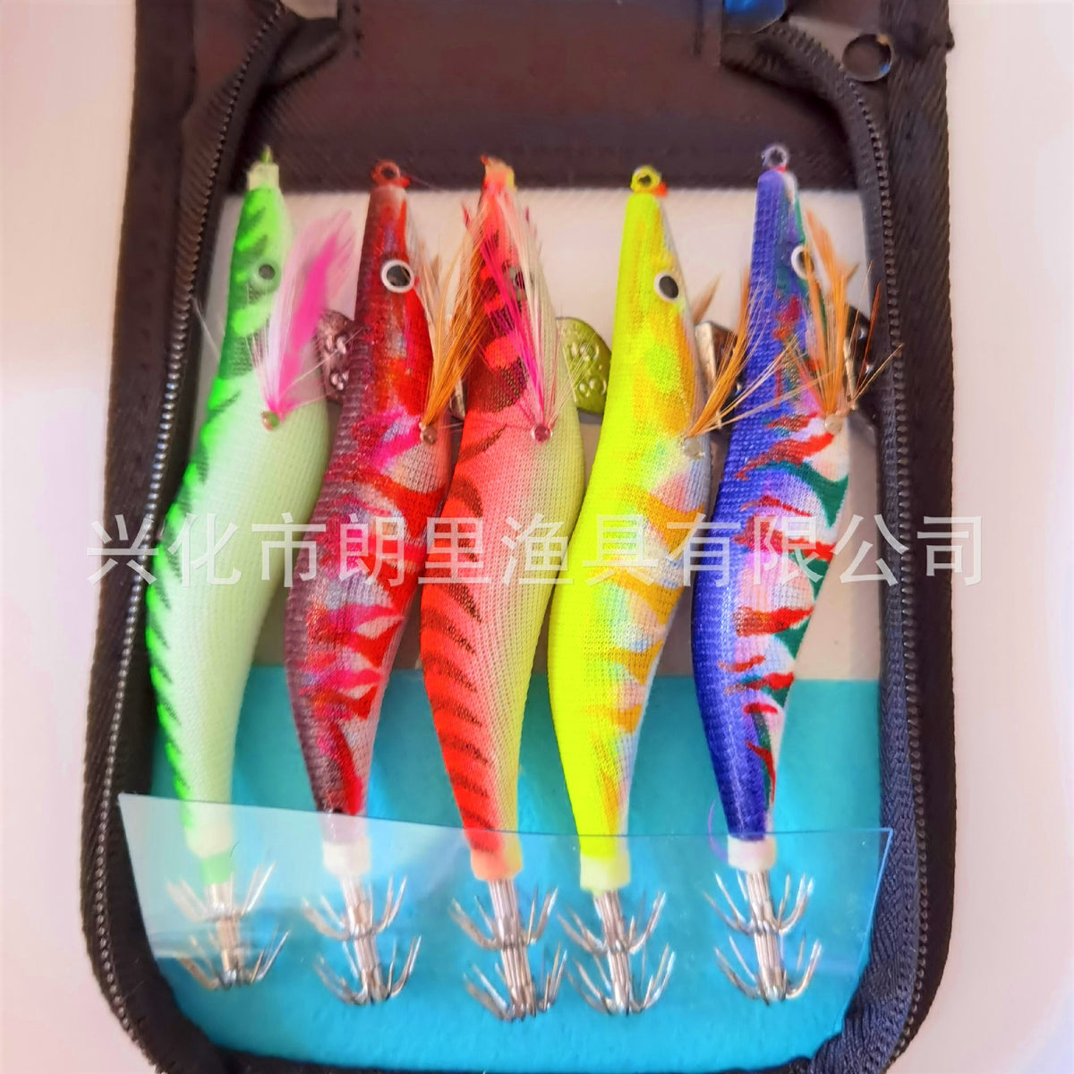 Wood Shrimp Squid Jig, 5-Pack, Size 2.5/3.0/3.5 – product photo