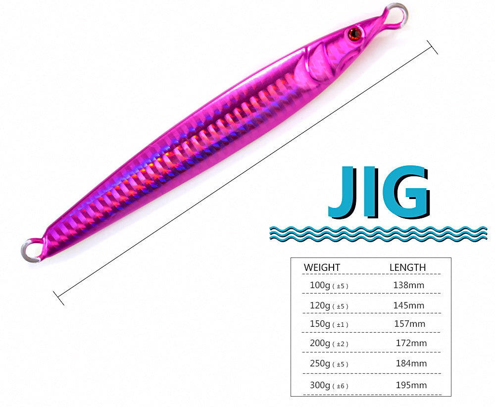 Fast-Sinking Metal Jig, 100–300 g (3.5–10.6 oz) – product photo