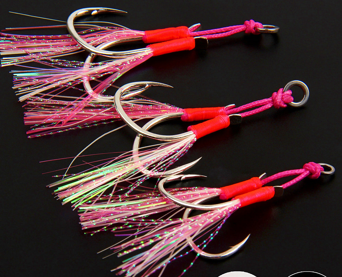 Glow Wire Assist Hooks for Jigs, Single & Double, #1–5/0 – product photo