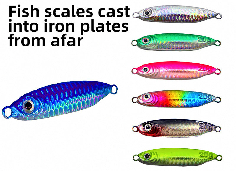 Metal Casting Jig Set, 12 Pcs Assorted, Fish-Scale Pattern – product photo