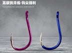 Tubed Chinu Hooks, Barbed, Purple, Size #0.5–#15 – product photo