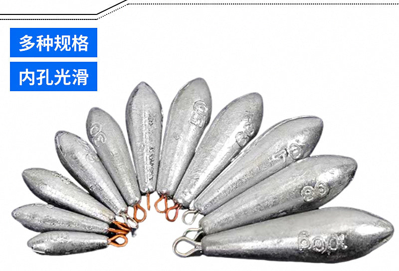 Lead Teardrop Sinker with Eyelet, 10–200 g (0.35–7 oz) – product photo
