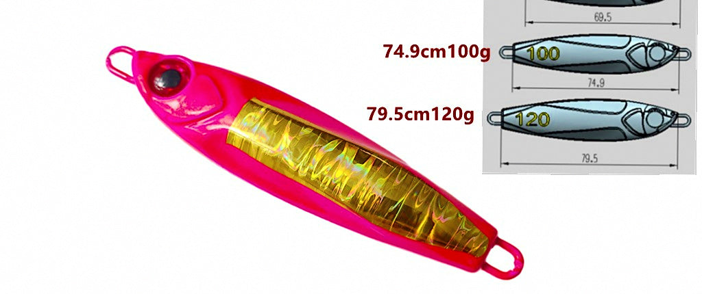 Slow Pitch Metal Jig, 60-120 g (2.1-4.2 oz), No Hooks – product photo