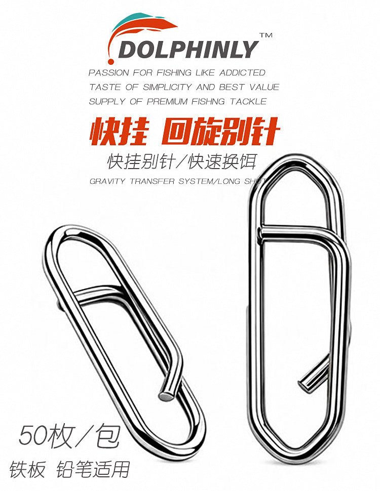 Stainless Steel Quick Release Snap Pins, 50 Pack – product photo